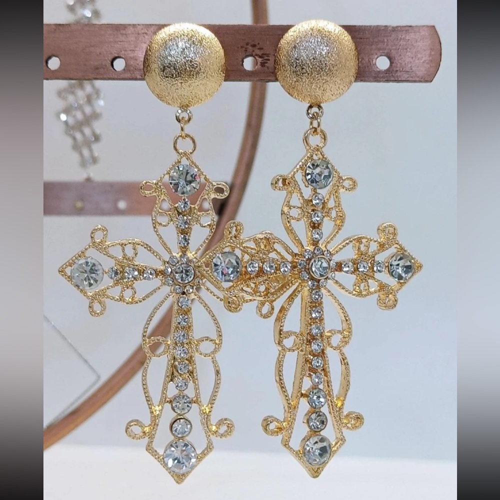 Cross earrings